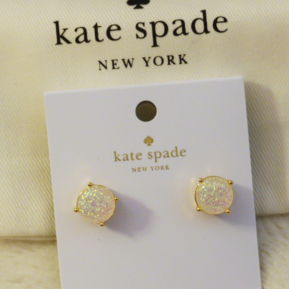 Kate Spade Opal Glitter Studs 🎉Host Pick🎉 - Picture 2 of 4
